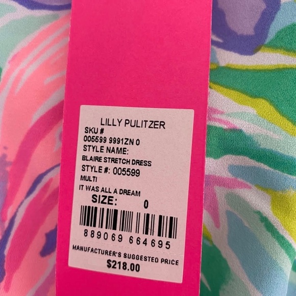 NWT Lilly Pulitzer Blaire Stretch Dress in “It Was All a Dream” - Picture 8 of 11